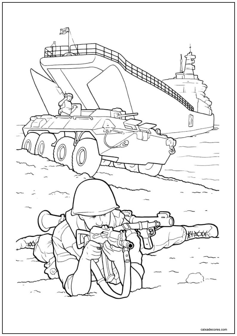 Desenho de soldados para imprimir 36