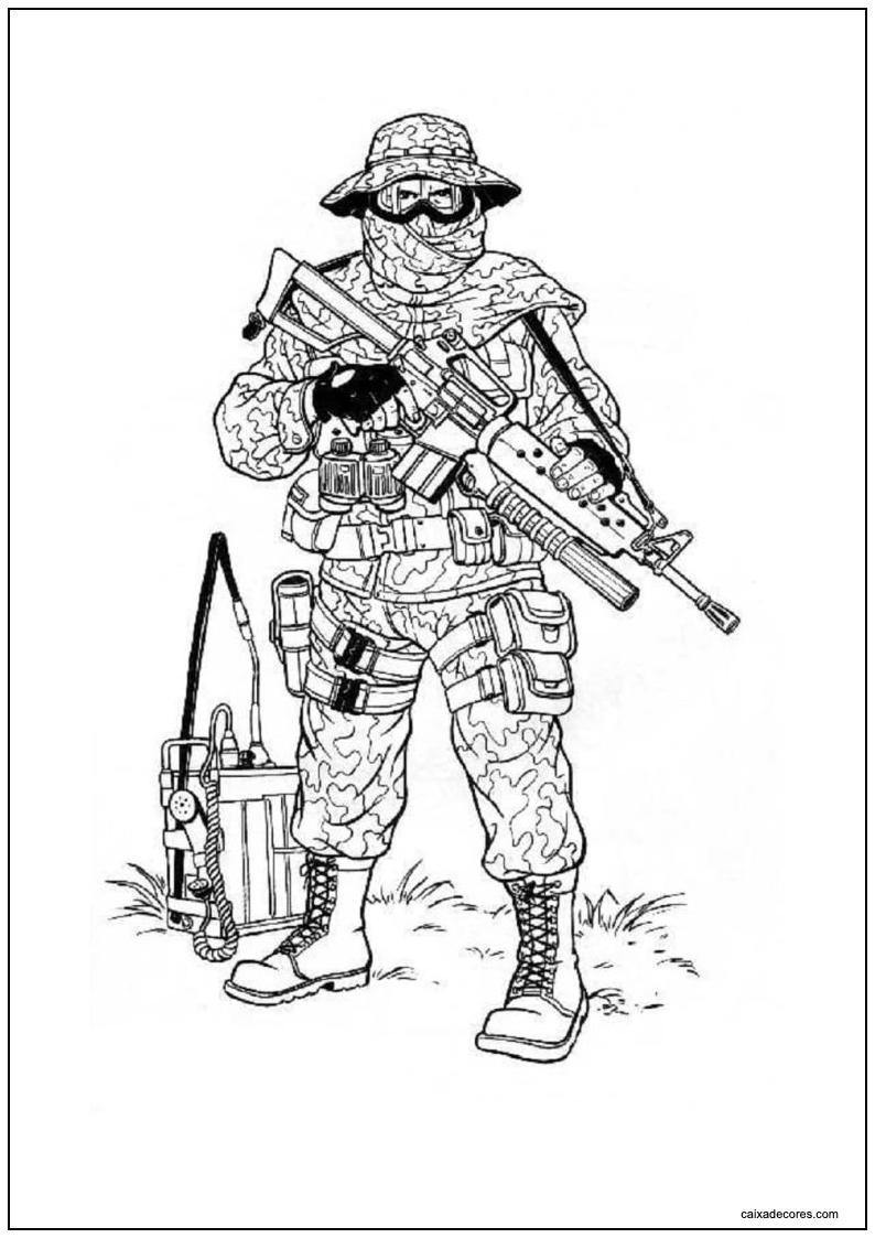 Desenho de soldados para imprimir 4