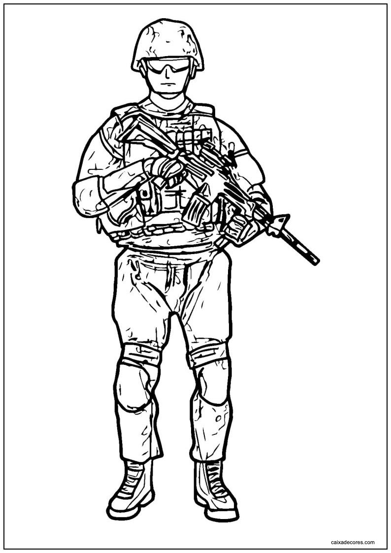 Desenho de soldados para imprimir 5