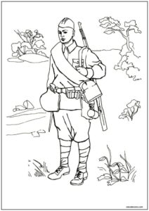 Desenho de soldados para imprimir 8