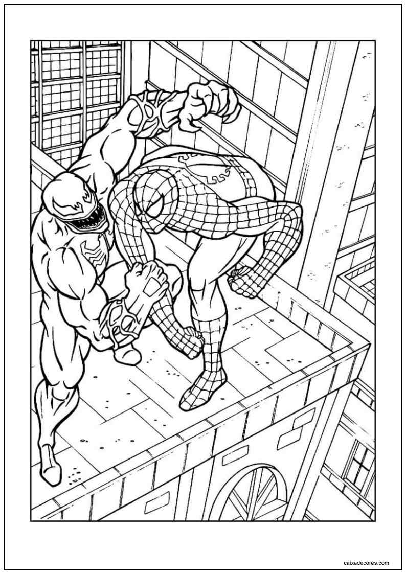 Desenho do venom para imprimir 11