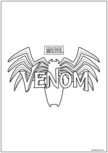 Desenho do venom para imprimir 14
