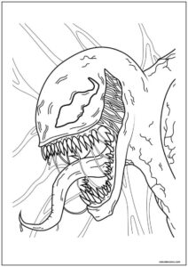 Desenho do venom para imprimir 15