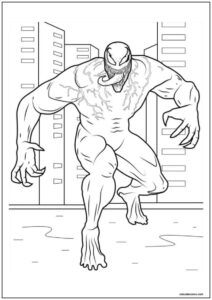 Desenho do venom para imprimir 18