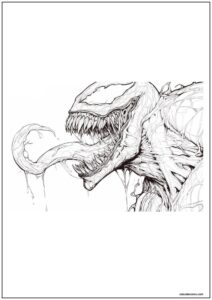 Desenho do venom para imprimir 19