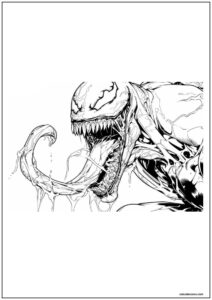 Desenho do venom para imprimir 20