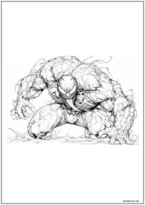 Desenho do venom para imprimir 21