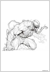 Desenho do venom para imprimir 23