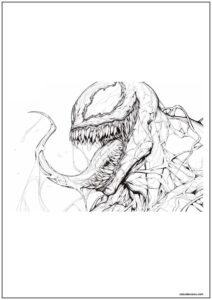 Desenho do venom para imprimir 25