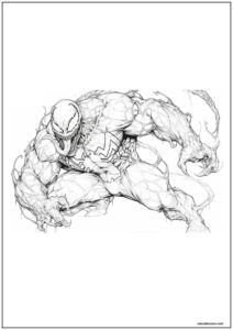 Desenho do venom para imprimir 26