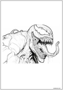 Desenho do venom para imprimir 29