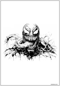 Desenho do venom para imprimir 30