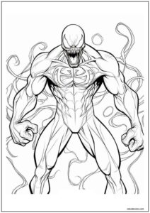 Desenho do venom para imprimir 6